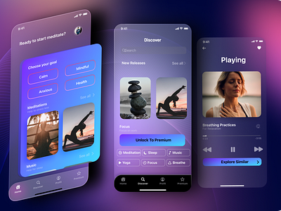 Meditation App UI Design