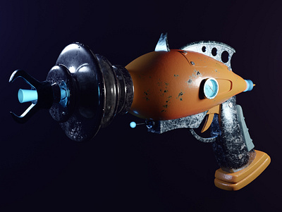 Gun 3d graphic design gun hard surface weapon