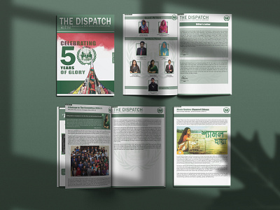 The Dispatch | Celebrating 50 Years of Glory cover design graphics design magazine cover magazine design