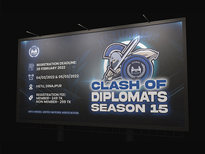 Clash of Diplomats, Season 15 banner dedign graphics design illustration photoshop poster design