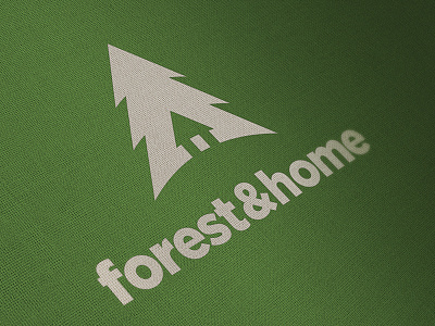 forest&home arrow brand branding forest home house logo logotype trees