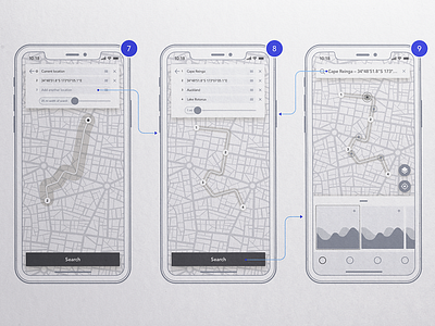 Drone Places Wireframes paper sketch ui ux wire wireframes