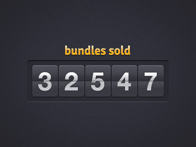 Counter button digit download free psd ui