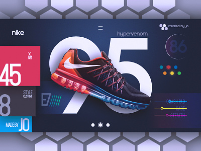 Nike Futuristic UI Concept (Free Download) design free ui ux web