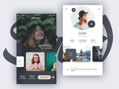 Squid UI Kit - Profile app clean ios login sign in sign up sleek ui ui kit ux white