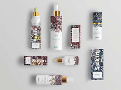 Sukin Packaging branding design graphic design illustration logo packaging typography