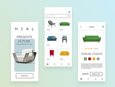 Furniture App UI design figma furniture idea modern ui ux xd