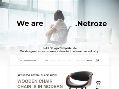 E-commerce-Furniture-Template card chair design ecommence interaction interface layout for wordpress layoutdesign modern page site slider store theme design theme for wordpress ui uiux ux web website