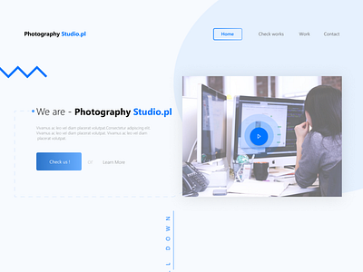 Heder Photography Studio agency colorfull design hero slider homepage layout page photograhy site ui uiux webdesign website