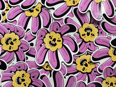 Flower sticker