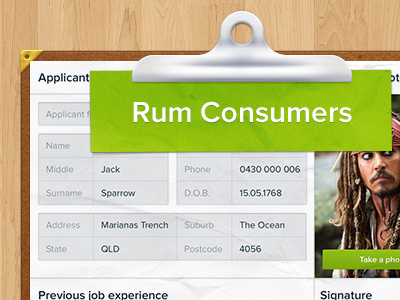 Form Thumbnail app clipboard form get green icon ios ipad jack label paperless rum skeuomorph sparrow thumbnail