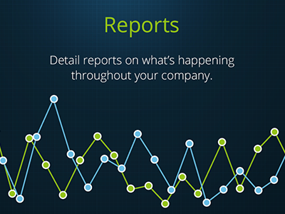 Reports blue chart get graph green line paperless reports statistics website