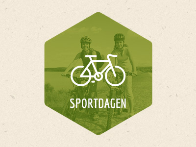 Sportsdagen bicycle button day green icon sport thumbnail