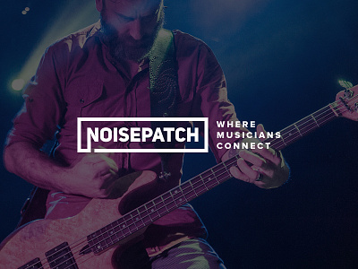 noisepatch branding community connect logo music musicians noise patch startup