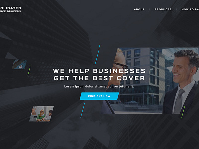 Hero shot banner business corporate header hero home insurance landing