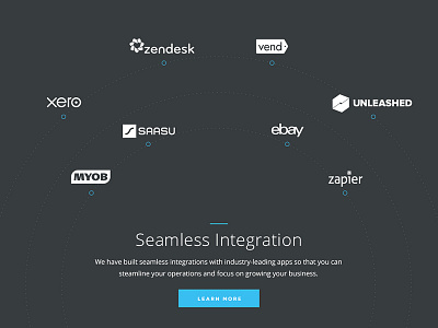 Seamless Integration blue business diagram ecommerce integration neto pitch seamless