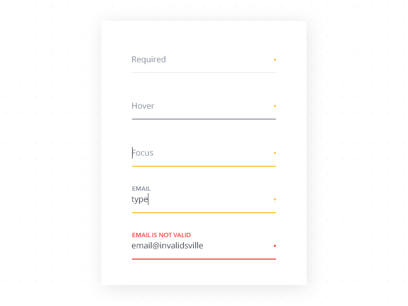 Field Interaction States by Gavin Campbell-Wilson on Dribbble
