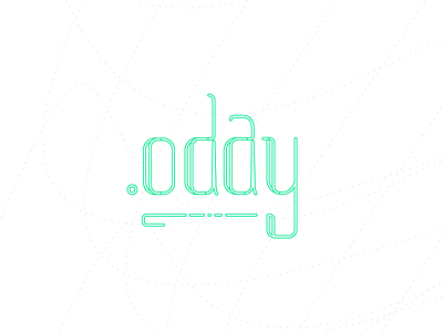 oday anagram font green puzzle type typography word play