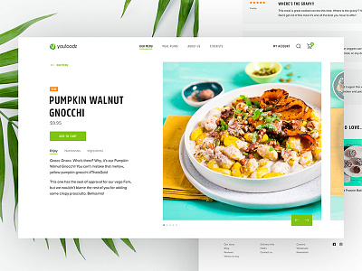 Product Detail clean detail food layout leaves minimal product summer visual