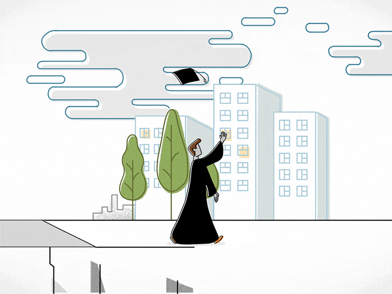 College Graduation - To and through / University of Chicago 2d animation animation cel animation character animation character design chicago college motion motion design motion graphics