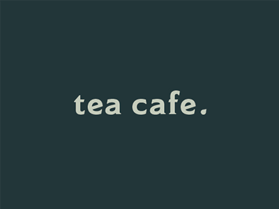 Tea Cafe design logo menu oklahoma rebrand studentwork tea