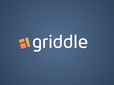 Griddle Logo branding grid logo type