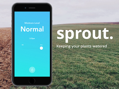 Sprout - Keeping Your Plants Watered ios minimal modern simple ui