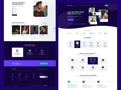 E-learning Landing Page Design