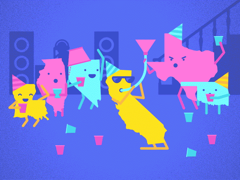 California knows how to party 2d animation 90s beer bong california love drinking gif hip hop lyrics motion graphics music party tupac