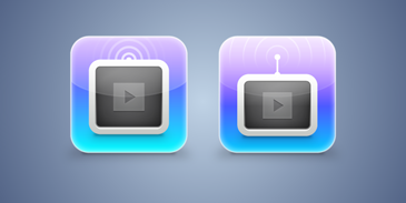 Air Video Concept icon ipad video wireless