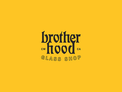 Brotherhood logo surf typography