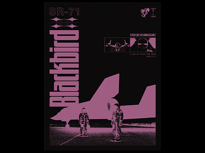 SR-71 layout typography poster graphic design