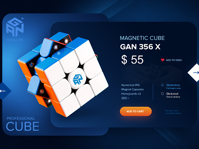 Gan's card card gan rubiks cube web design