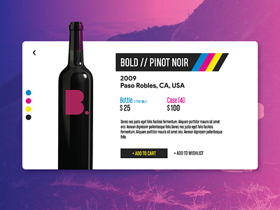Bold: The Millennial Wine (Branding and UI) andrew schuster checkout cmyk ecommerce logo product product design schuster ui ux wine wine label