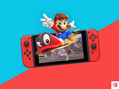 Nintendo Switch Adverts (Super Mario Odyssey, Arms, Splatoon 2) advertisement ui andrew schuster gaming mario motion nintendo schuster switch ux