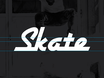 Skate // Logo type andrew schuster font logo logotype schuster skateboarding typography