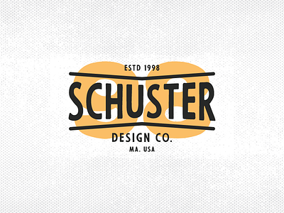 Schuster Design Co. Branding andrew schuster badge branding company logo design company halftone i am schuster iamschuster label logo schuster design co vintage
