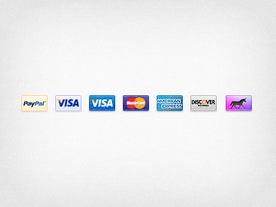 Small Payment Icons amex credit cards discover icons mastercard paypal visa