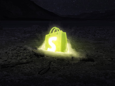 Arrival bag glowing night shopify