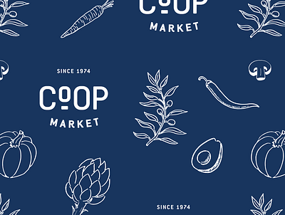 Co-Opportunity Market Pattern brand identity logodesign pattern