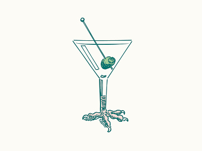 Artwork for Birdie G's Cocktail Menu branding design illustration