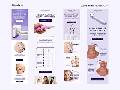 Email Template Designs - Michael Todd Beauty beauty branding design e commerce email automation email campaign email design email marketing email template klaviyo skincare