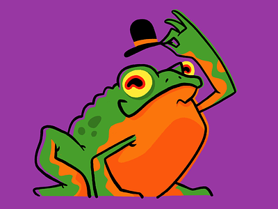 Toad drawlloween procreate frog halloween illustration toad
