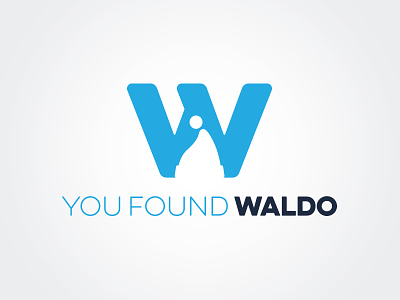 You Found Waldo clever logo logo design negative space