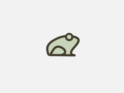 Frog icon logo rainforest