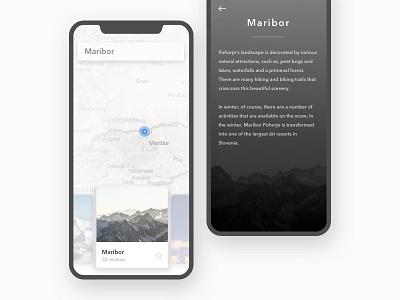 Mountain guide cards ios iphone x mobile