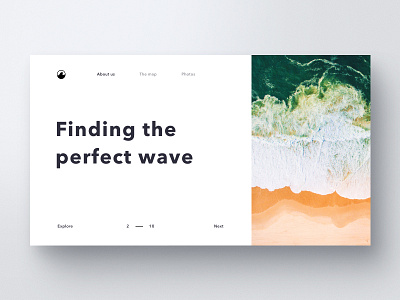 Wave layout surf typography