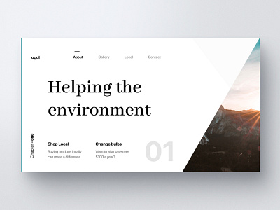 Environment 🍃 environment typography web layout