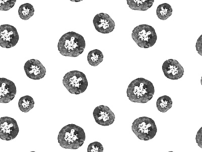 Sweet Potato Polka Dots black and white ink pattern polka dots potato prints seamless sweet potatoes