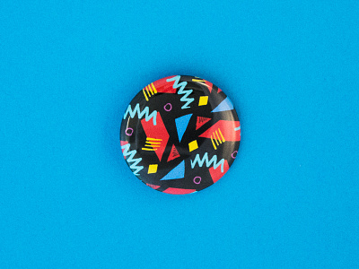 02/100 - 80's Squiggle Dance 80s buttons eighties pins squiggles the100dayproject